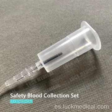 Conjunto de infusión de recolección de sangre de seguridad